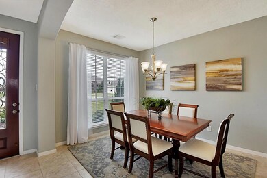 Stunning dining that flanks the entry.