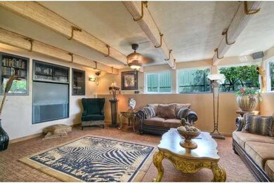 This is a split-level home with a huge media room 