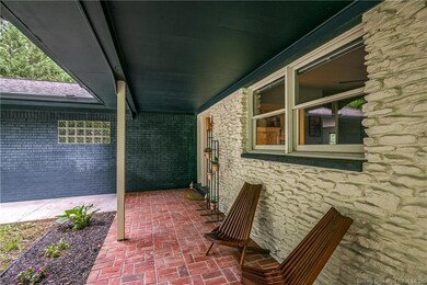 A covered patio for morning coffee