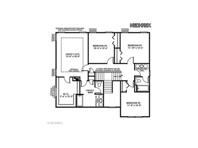 Vienna Second Floor Layout.