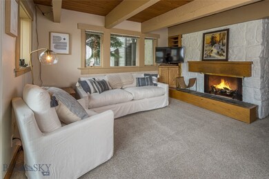 Living Room with wood fireplace