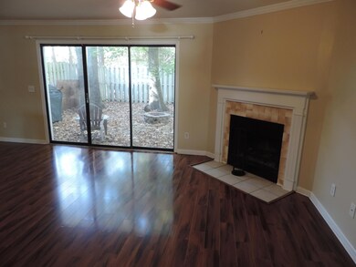 Family room with fireplace