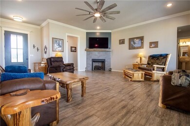 Spacious open living/great room.