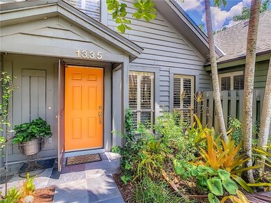 Colorful doors abound, adding to the natural parad