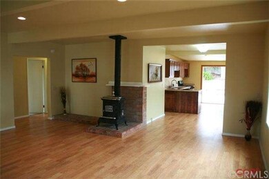 View from living room toward dining room and kitch