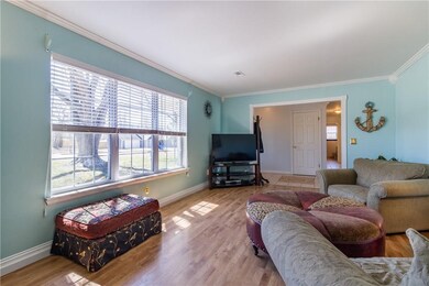 View from Dining Room thru Living Room to Entry way