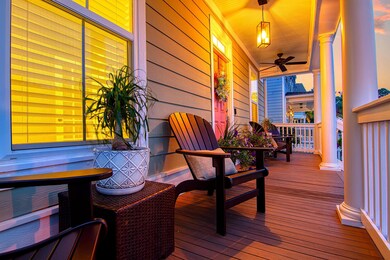 Twilight Front Porch
