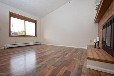 Fireplace from hallway