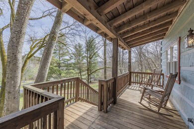 The views from this front porch are UNREAL! All chinking was replaced on the cabin when sellers purchased.