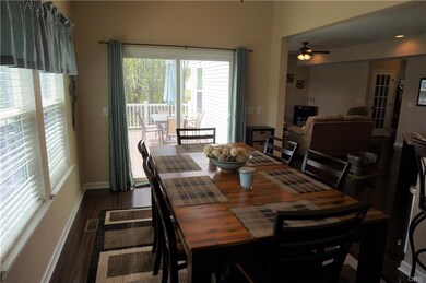 From within the morning room or dining area of the