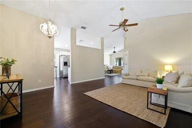 Enter the foyer and take in the great room that co