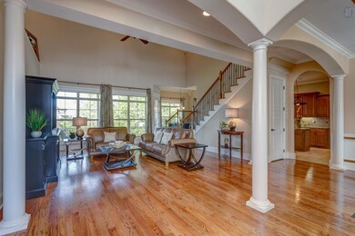 The Arched Foyer opens to the Great Room and Dinning Room