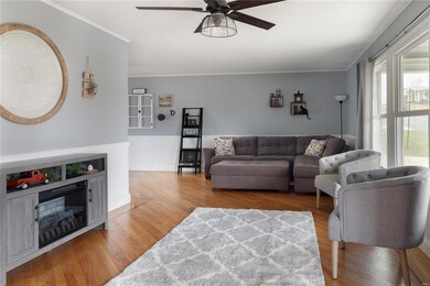 Front living room and entry view