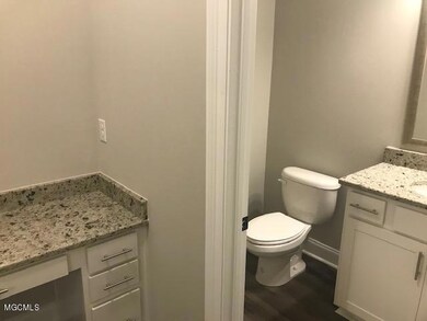 desk nook near half bath