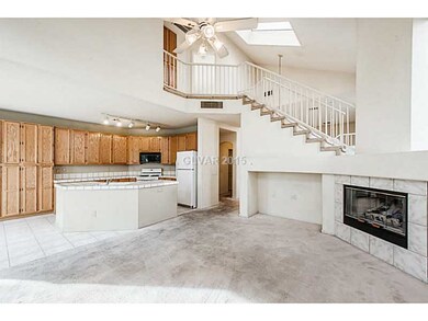 Kitchen. Open floor plan from kitchen area to fami