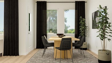 Dining space featuring hardwood / wood-style floor