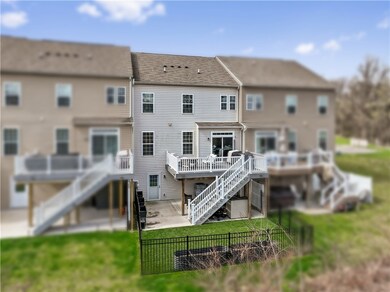 This townhome is unique with a fenced-in yard...
