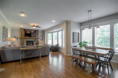 Living Room and Eat-in Kitchen with Tons of Large 