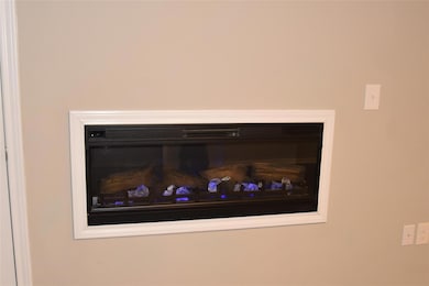 wall fireplace - electric, puts out heat