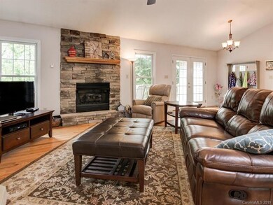 Open Great Room with Fireplace