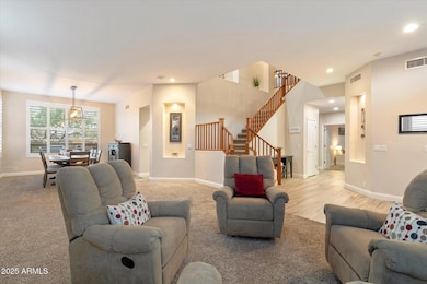 Welcoming entry and formal living area
