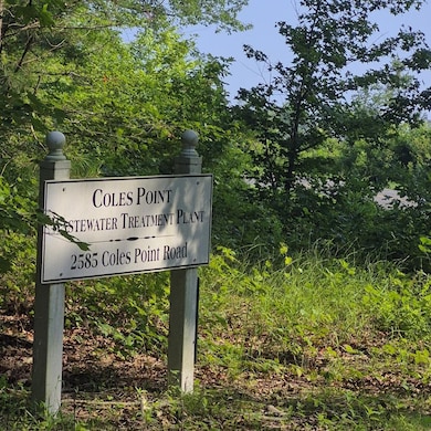 Coles Point Wastewater plant acces a mile or so aw