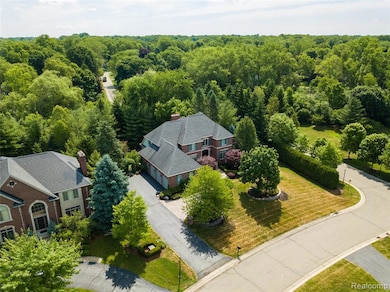 View from above of property