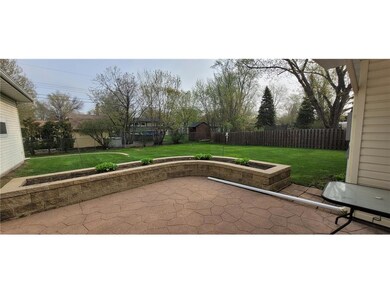 Stamped concrete spacious patio