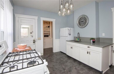 Beautifully updated kitchen with the character of 