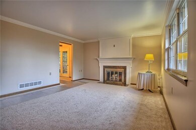 View of the living room which leads you to the din