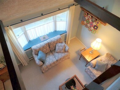 Looking down to the living room from...