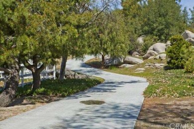 TREE LINED WITH LUSH LANDSCAPING AND ROCK CROPPING
