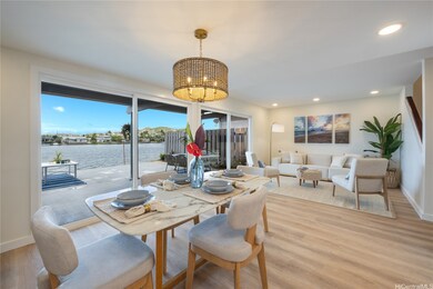 Beautifully appointed dinning and living overlooki