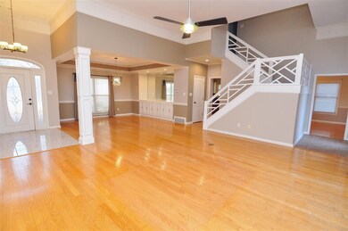 Step inside and be greeted by marble floor and bea