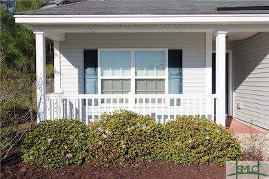 Wide front porch great for rocking chairs to enjoy
