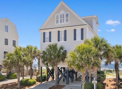 View of raised beach house