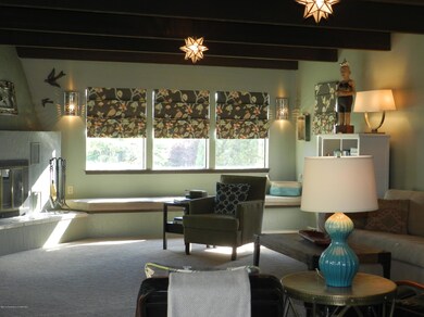 Cozy window by fireplace