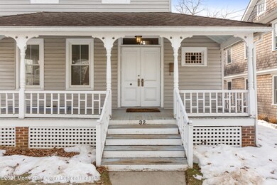 Wide front porch
