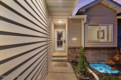 Front walkway twilight (1)