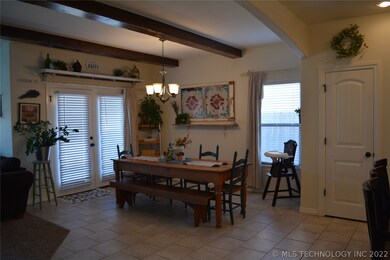 Dining area, French door to back patio.