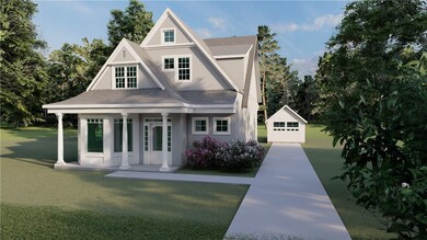 Rendering of potential house on lot.