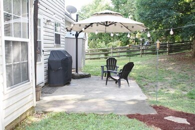 This patio comes with this great shade and lighted