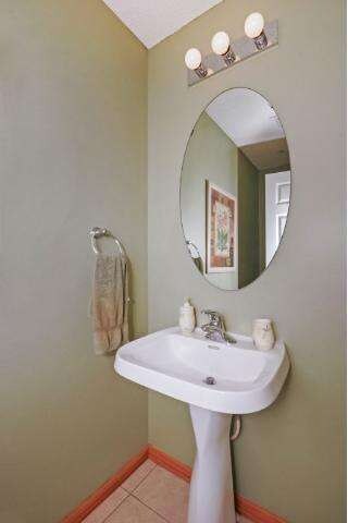 Half bath on main level.