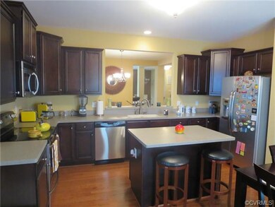 This spacious kitchen is great for entertaining fr