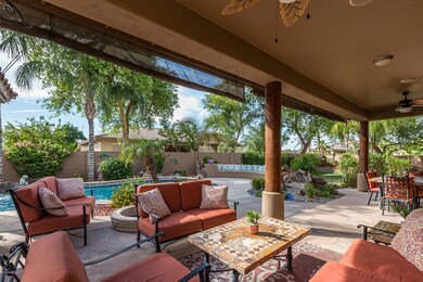 Large covered patio
