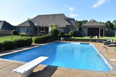 pool with diving board