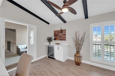 Wine bar area in Kitchen