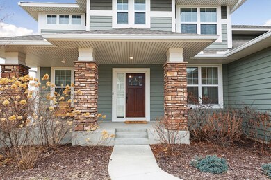 Nice brick detail & landscaping.
