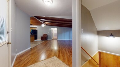 The Foyer opens to the great room and kitchen.  To