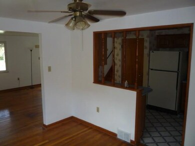 kitchen open to the dining room